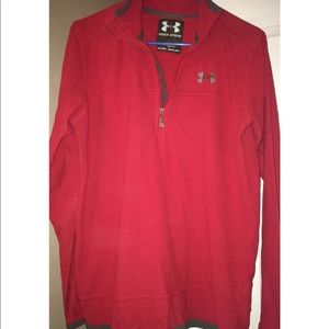 Red Under Armour pull over!